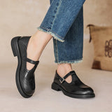 Elise | Classic Leather Mary Jane Shoes