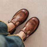 Elise | Classic Leather Mary Jane Shoes
