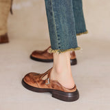 Elise | Classic Leather Mary Jane Shoes