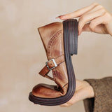 Elise | Classic Leather Mary Jane Shoes