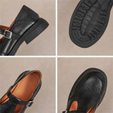 Elise | Classic Leather Mary Jane Shoes