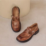 Elise | Classic Leather Mary Jane Shoes