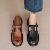 Elise | Classic Leather Mary Jane Shoes