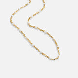 Sabine – Gold Choker Adorned with Mini Pearls