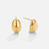 Inès – Curved Gold Earrings