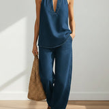 Adrienne | Vintage Denim Two-Piece Set