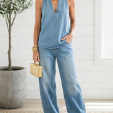 Adrienne | Vintage Denim Two-Piece Set
