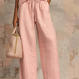 Alba | Two-Piece Set: Casual Shirt and Wide-Leg Trousers
