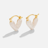 Claire-Louise – Gold Earrings Embellished with Delicate Crystals